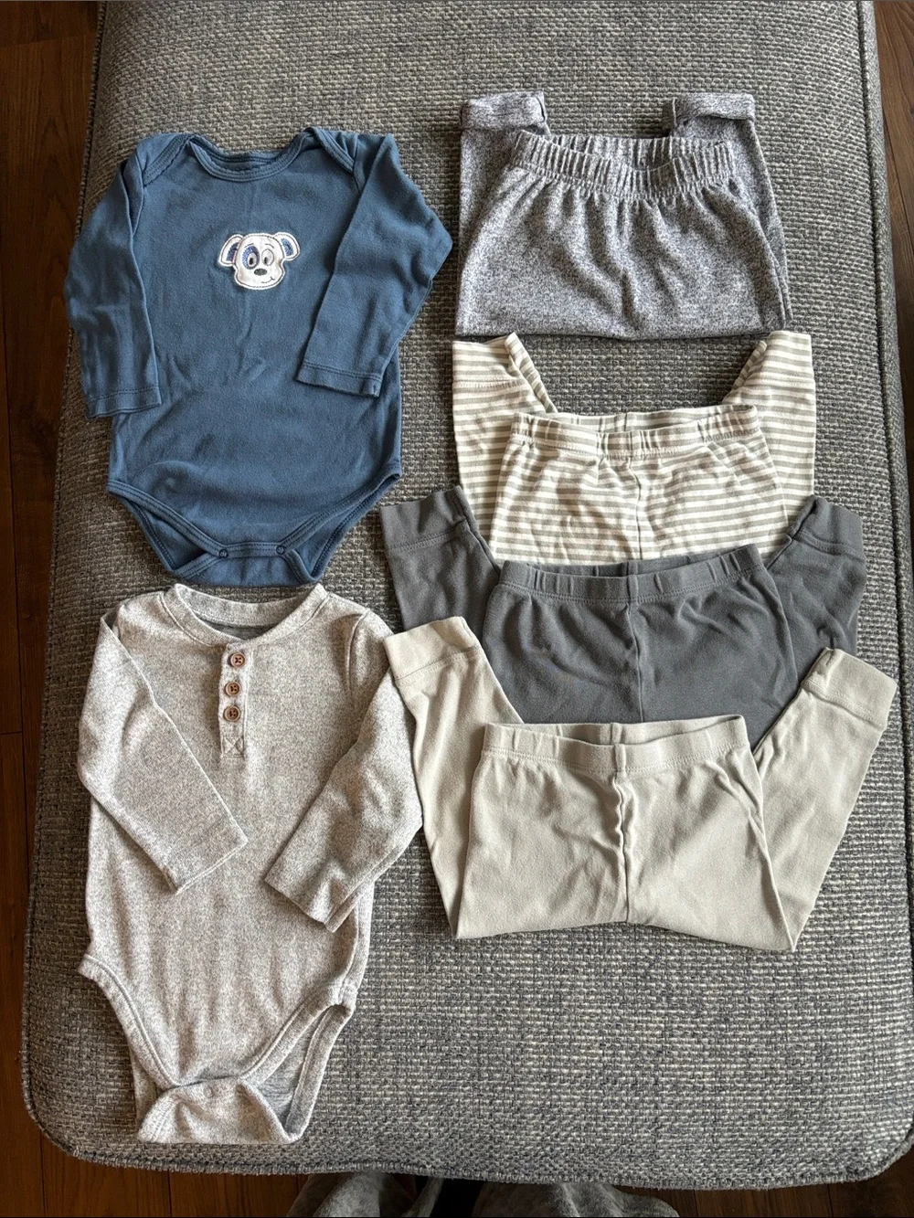 Old Navy/Cloud Island Baby 6-pc Long-Sleeve Onesies & Pants Bundle | Sz 6-12M